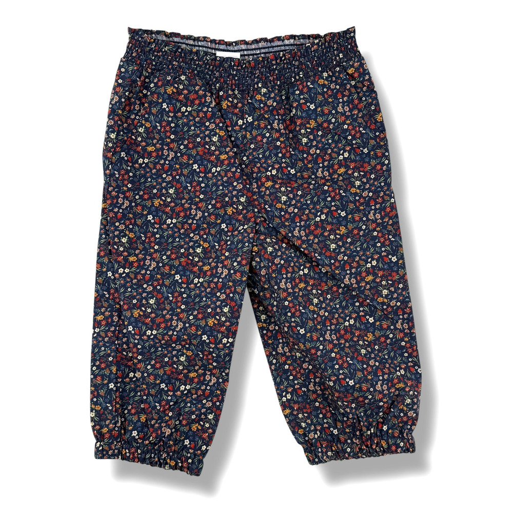 Edgehill Collection Floral Strawberry Lined Pull On Pants Baby Girl Size 24 Mos